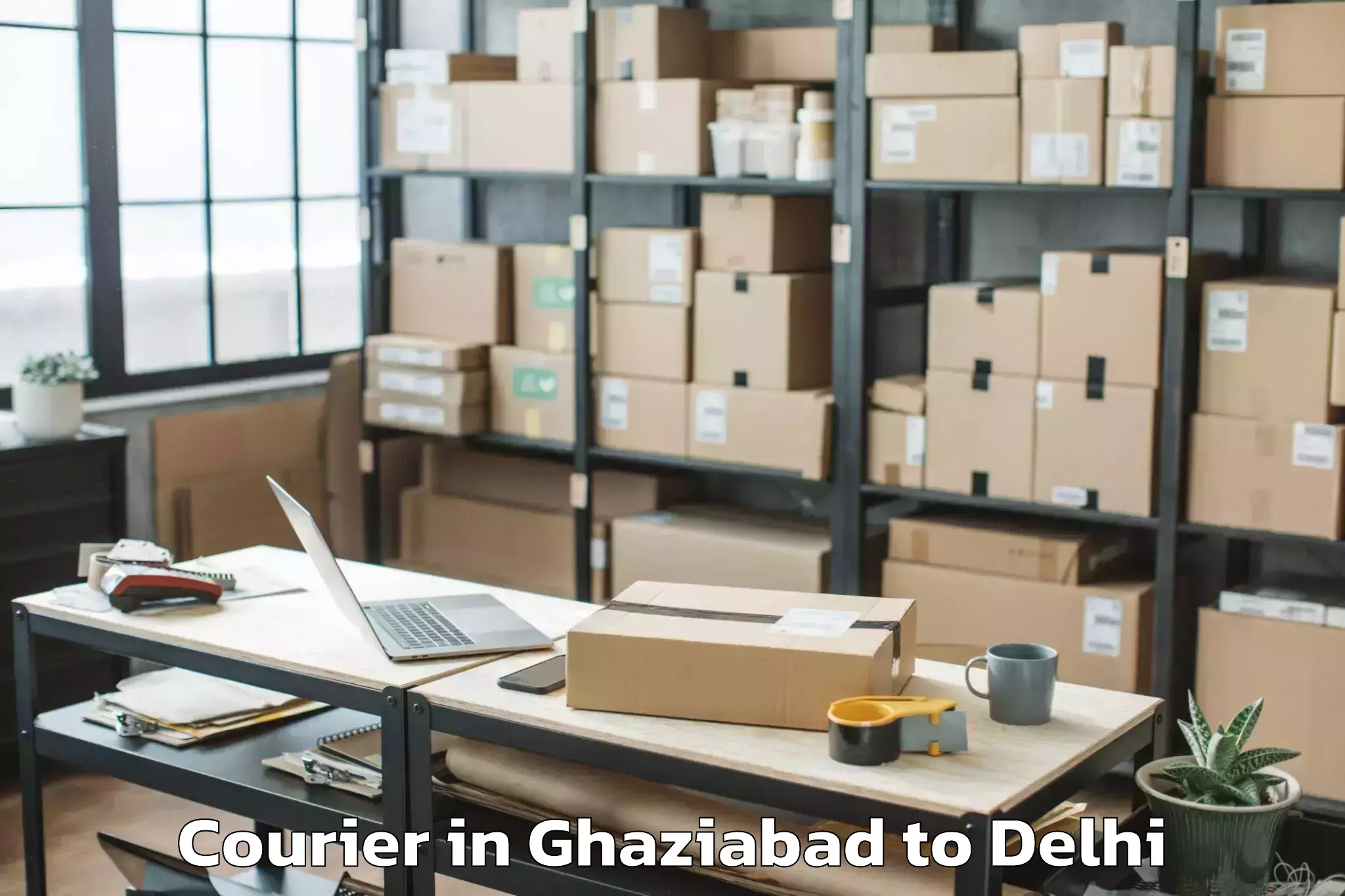 Easy Ghaziabad to Unity One Janakpuri Mall Courier Booking